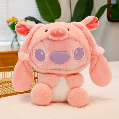 30Cm Giant Size Cartoon Stitch Angel Plush Toy Stitch Panda Doll Gift Children'S Sleeping Pillow Christmas Gift