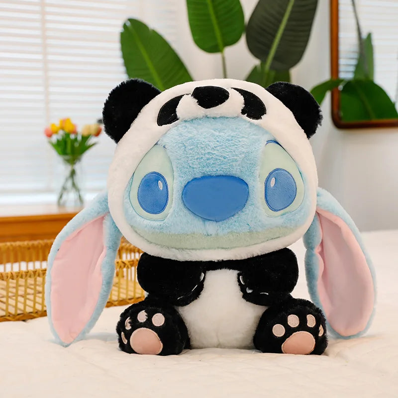 30Cm Giant Size Cartoon Stitch Angel Plush Toy Stitch Panda Doll Gift Children'S Sleeping Pillow Christmas Gift