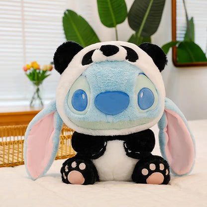 30Cm Giant Size Cartoon Stitch Angel Plush Toy Stitch Panda Doll Gift Children'S Sleeping Pillow Christmas Gift