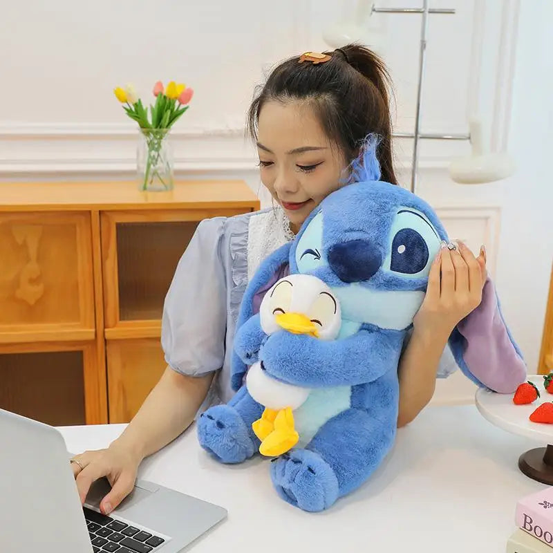 New Donald Duck Cuddle Stitch Doll Cute Stitch Doll Valentine Gift Plush Toy Room Decorated Cute Ornament Children'S Gift